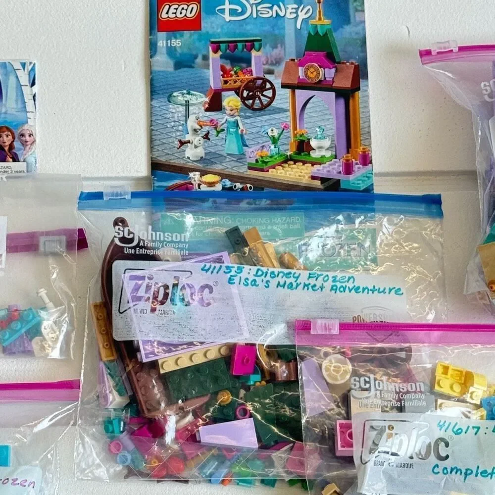 Lego Frozen & Frozen II Lot - 8 Sets With Minifigures & Manuals Olaf Anna Elsa